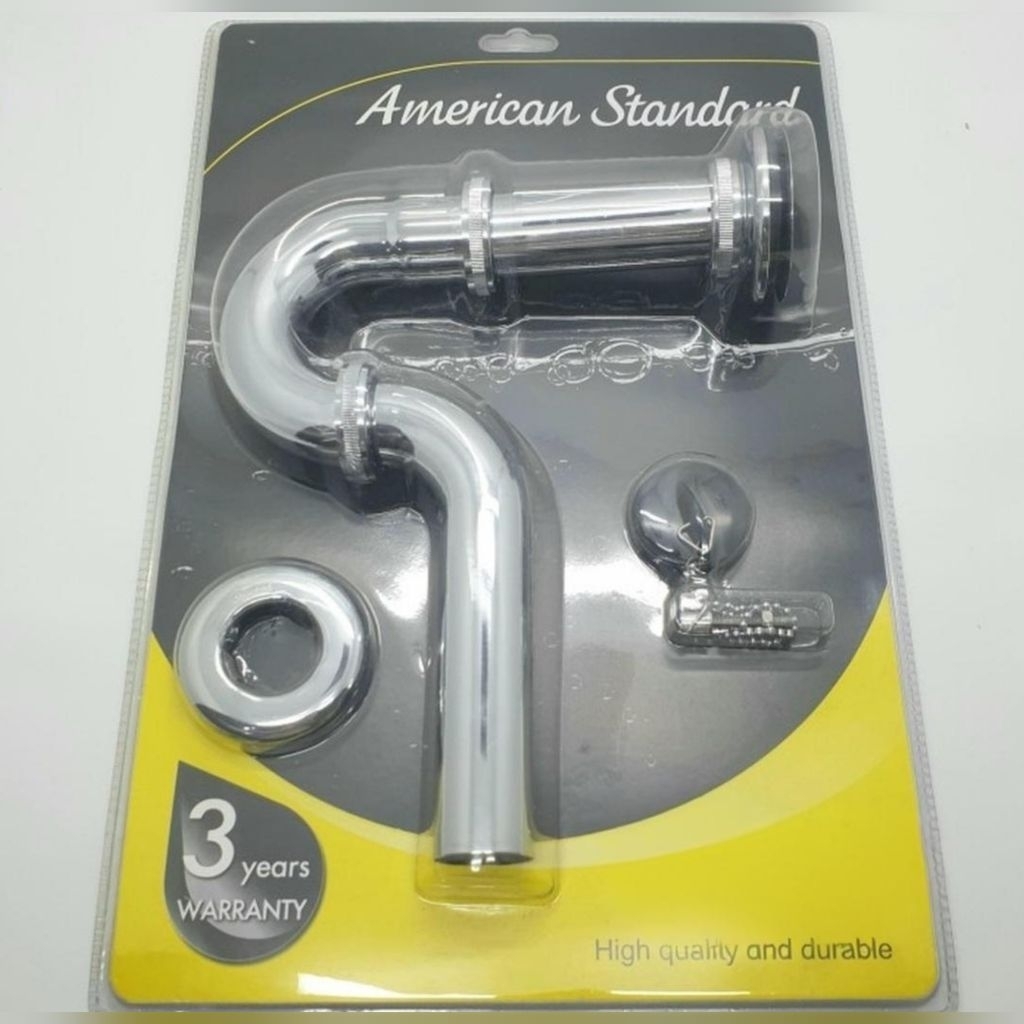 Sifon leher angsa Amstrad AMERICAN STANDARD P trap pembuangan  Air Wastafel-F1820M193