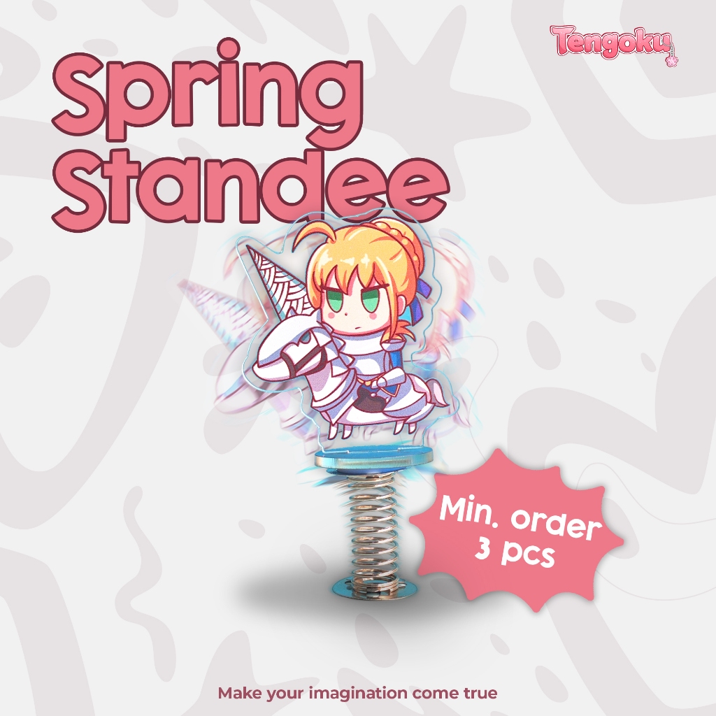 Standee Tuing Tuing Akrilik Custom - Swinging Standee Akrilik Custom