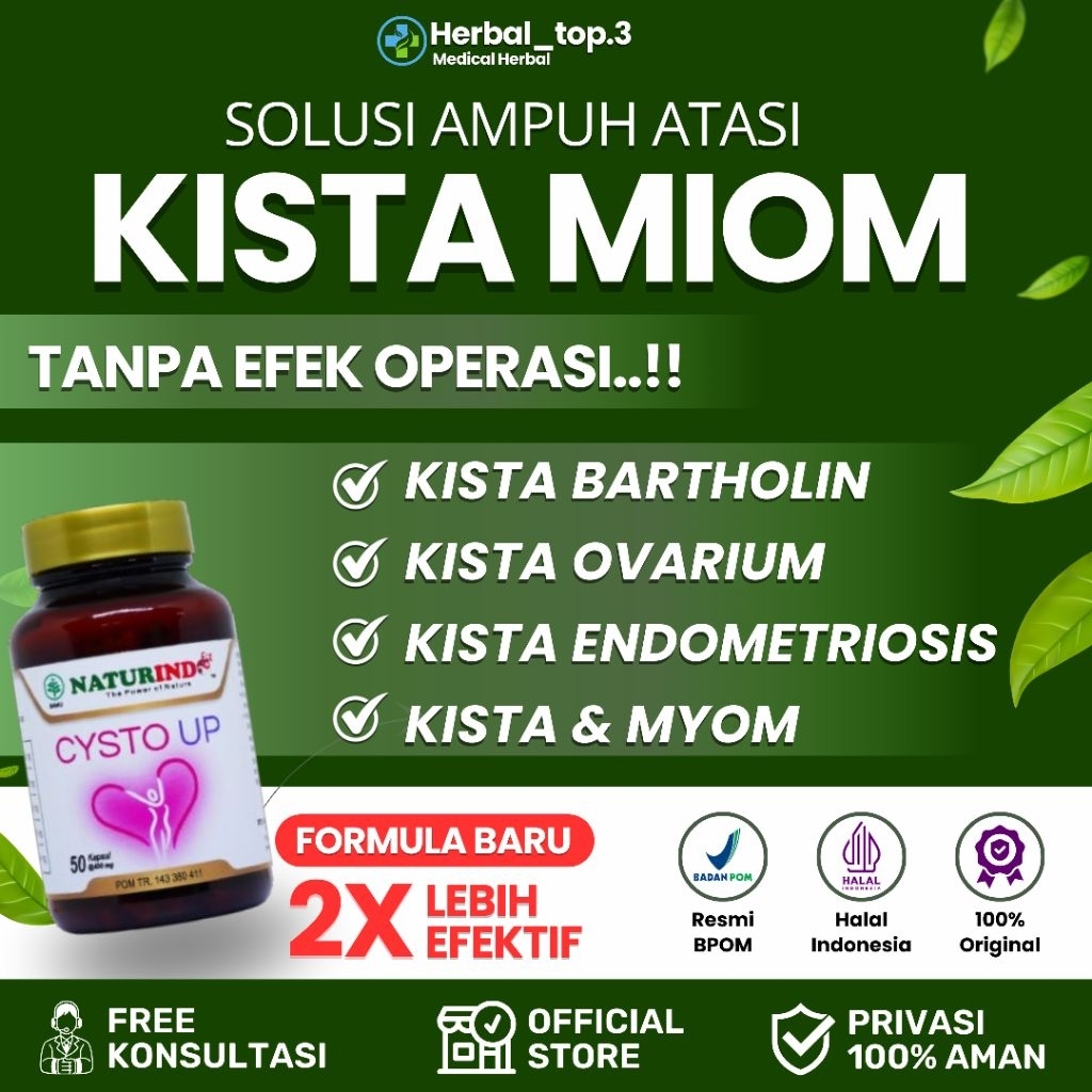 Obat Kista Miom Bartholin Ovarium Kista Endometriosis Detox Rahim Herbal Paling Ampuh