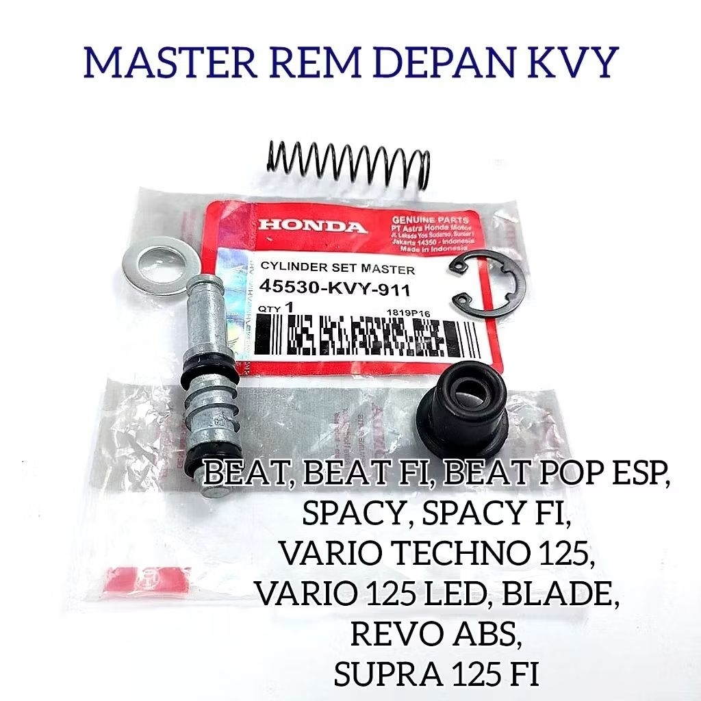 SEAL SIL MASTER REM DEPAN BEAT FI VARIO 125 SCOOPY SPACY REVO ABSOLUTE GENIO REVO ABS BEAT VARIO KAR