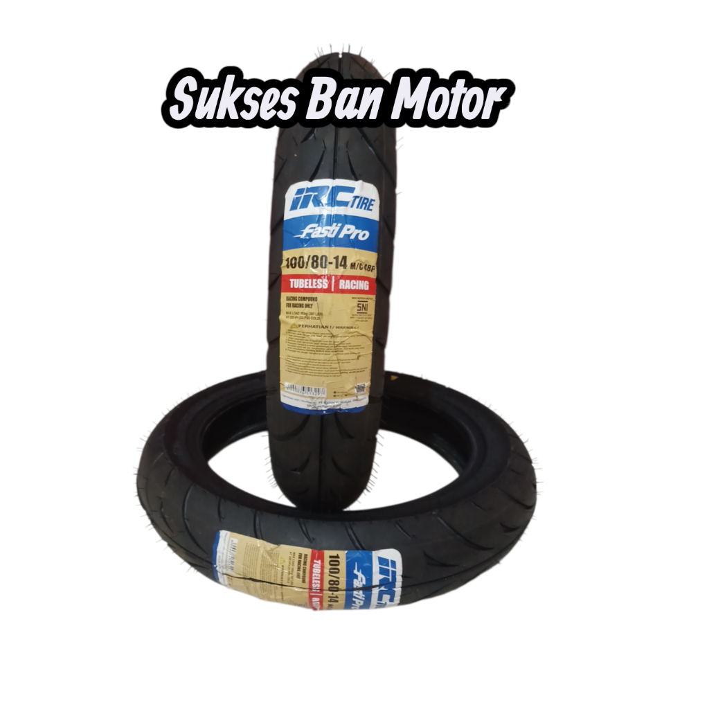 Ban IRC fasti pro 100/80 ring 14 tubeless