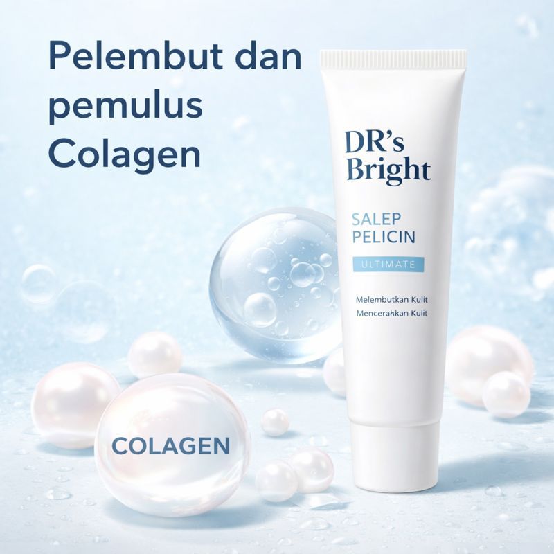 SALEP PELICIN WAJAH/ PELEMBUT PEMULUS KULIT DENGAN COLLAGEN KRIM WAJAH GLOWING MENCERAHKAN MEMUTIHKA