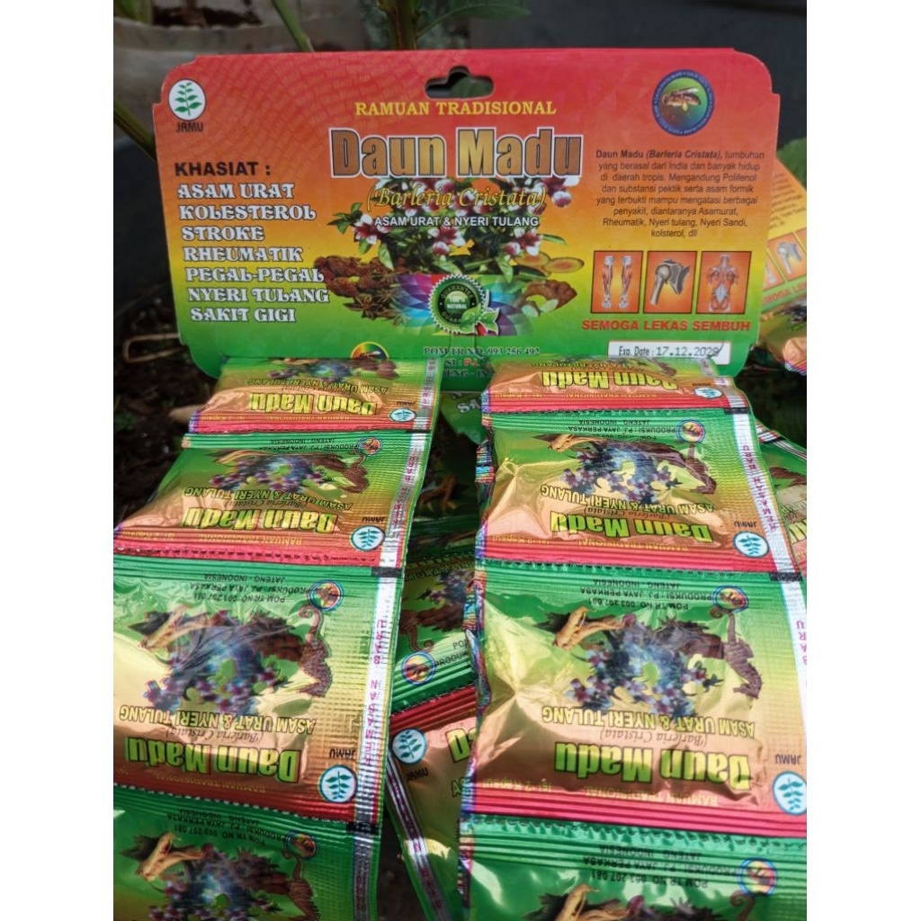 Daun madu extra kulit Manggis original kapsul @20 sachet