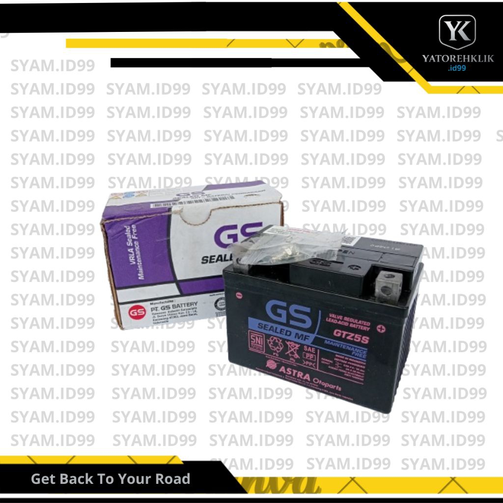 Aki Motor GS GTZ5S Original / Aki GS GTZ5S Original Astra Otoparts / Accu Motor GTZ5S GS Original | 