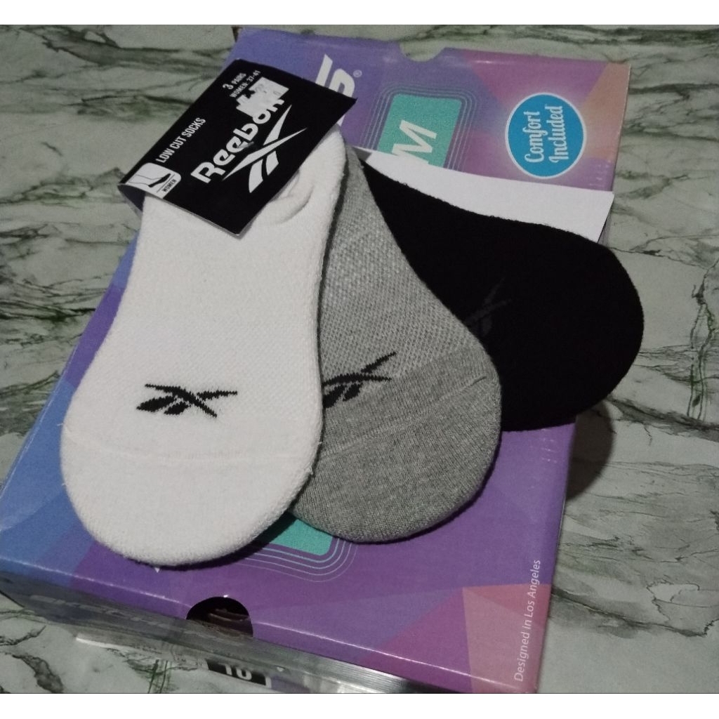 kaos kaki Reebok , Astec 3pairs  women Original MAP