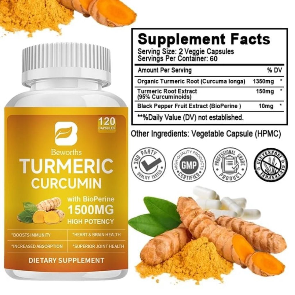 Beworths Turmeric Curcumin 1500 Mg