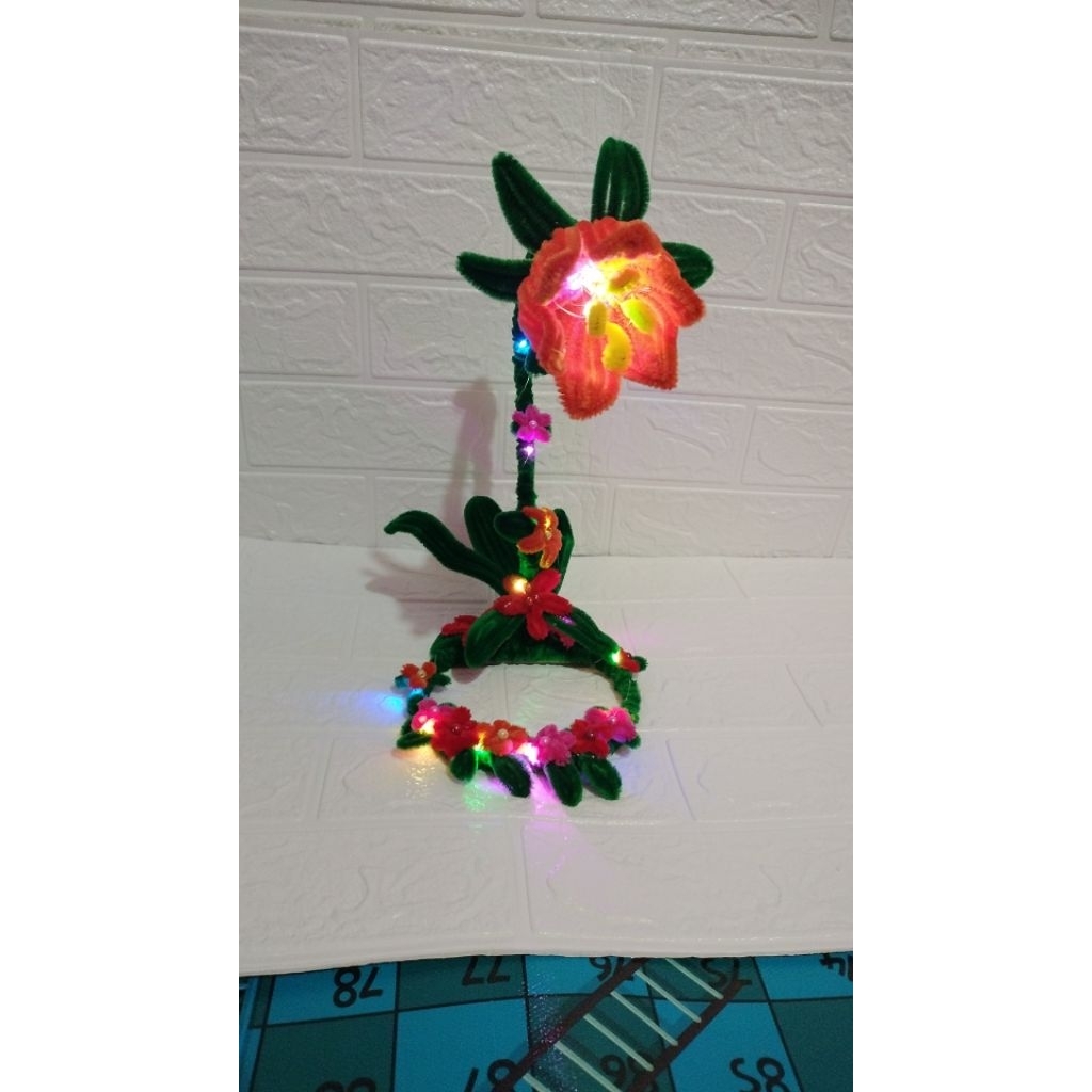 lampu tidur unik lampu tidur kawat bulu