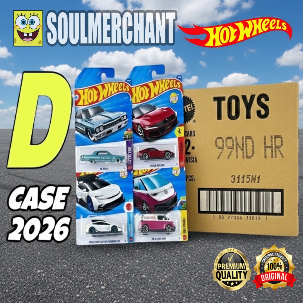 Hot Wheels Grosir Dus Karton Lot A B C D E F G H J K L M N P Q 2025 2026 Segel SNI Original