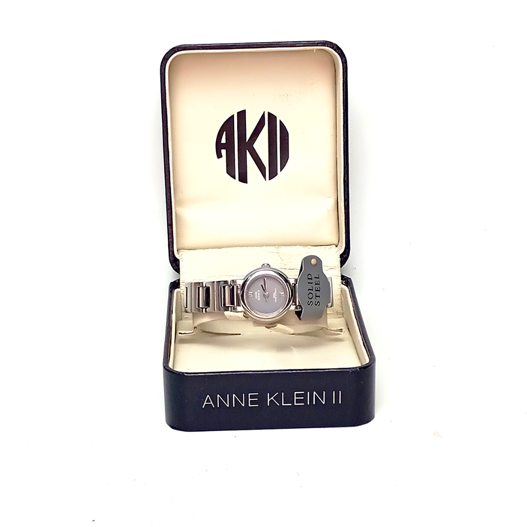 Jam Tangan Wanita Stainless Steel Rantai Anne Klein II Preloved
