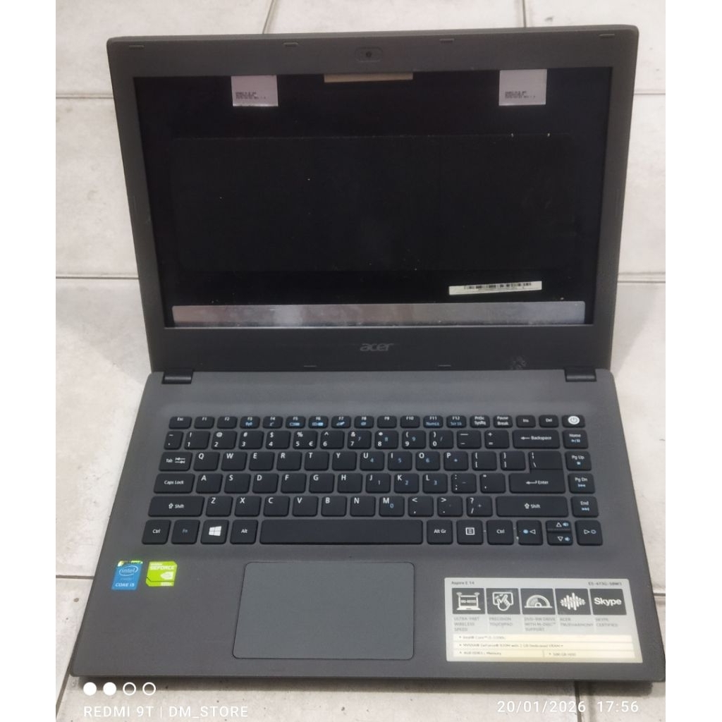 case casing kesing laptop Acer aspire E14  E5 473G 58W3 abu abu2 hitam Fullset