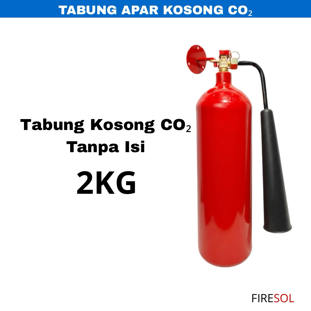 Firesol Tabung APAR Kosong 2Kg Karbondioksida (CO2)/ Tabung APAR Kosong