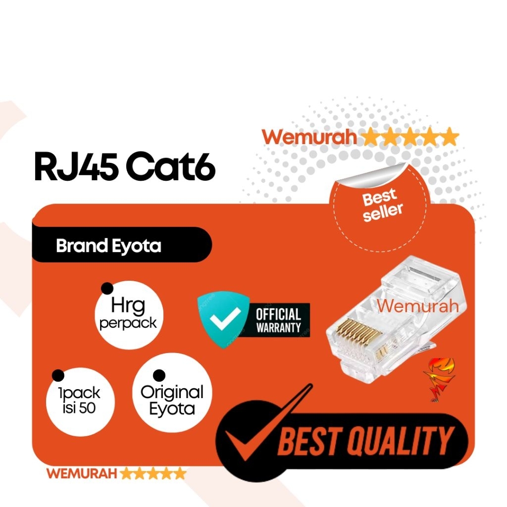 modular RJ45 eyota -jack RJ45 eyota