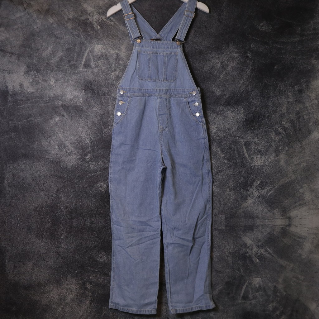 OVERALL COLZA JEANS DENIM PANTS OV42 SIZE S-M (28 29 30) JUMPSUIT CELANA PANJANG