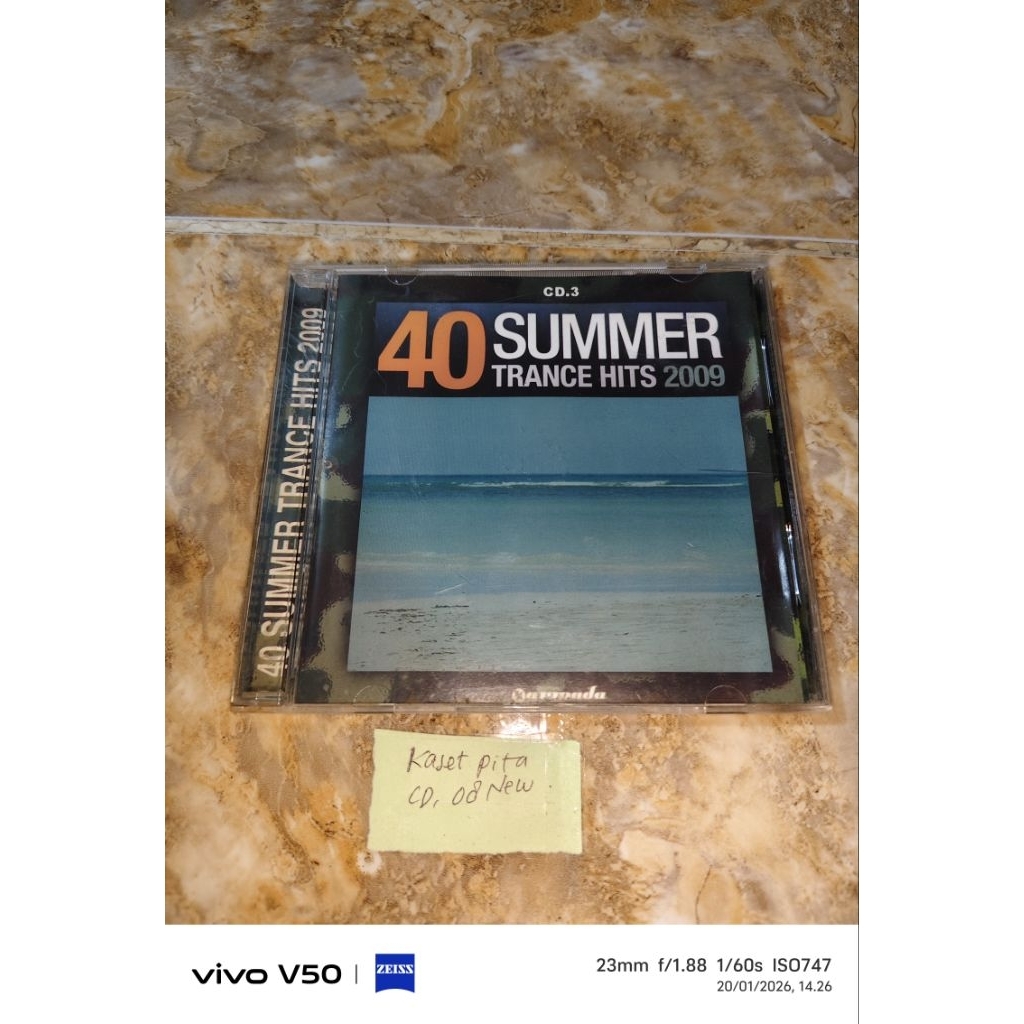 Kaset CD 40 summer trance hits 2009 CD 3