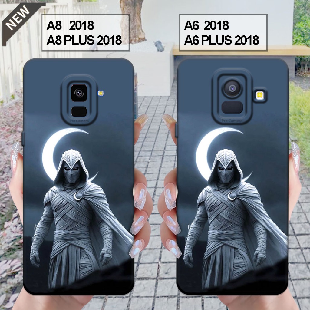 Case Samsung  A6 2018 | A6 PLUS 2018 - Samsung A8 2018 | A8 PLUS 2018 _Silikon casing hitam bening