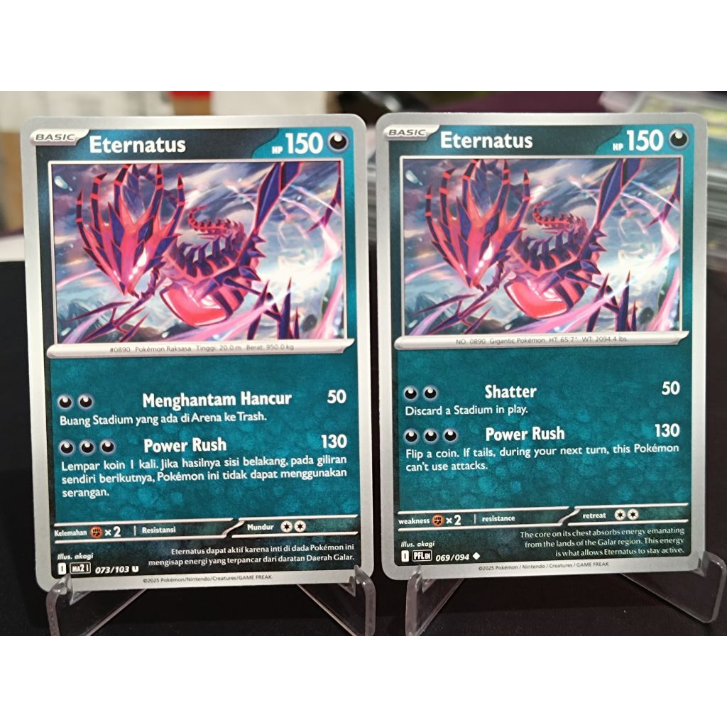 kartu pokemon TCG ori eternatus ma2 Indonesia English