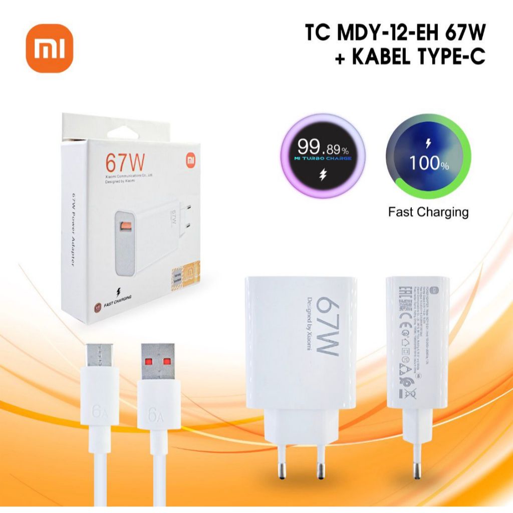 CHARGER XIAOMI MI 67W MDY-12-EH TYPE C