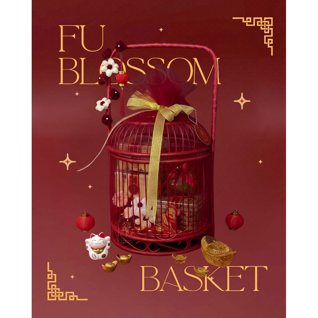 Fu Blossom Basket - Hampers Imlek CNY 2026 | Hampers CNY | Hampers Imlek | Hampers CNY Medan | Hampe