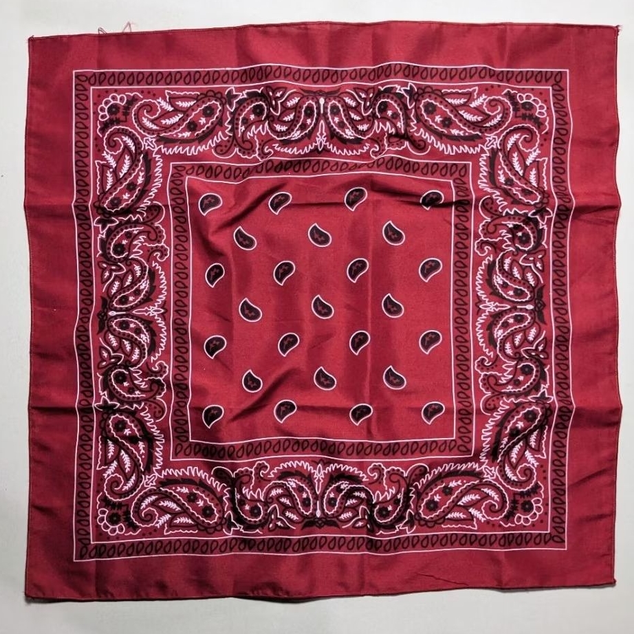 SLAYER BANDANA MERAH MOTIF PAISLEY