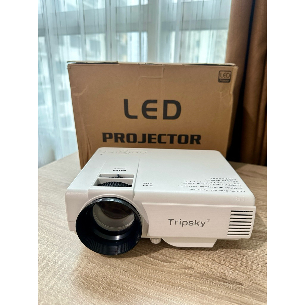 Tripsky Proyektor T5 4500 Lumens Proyektor Mini Theater Rumah
