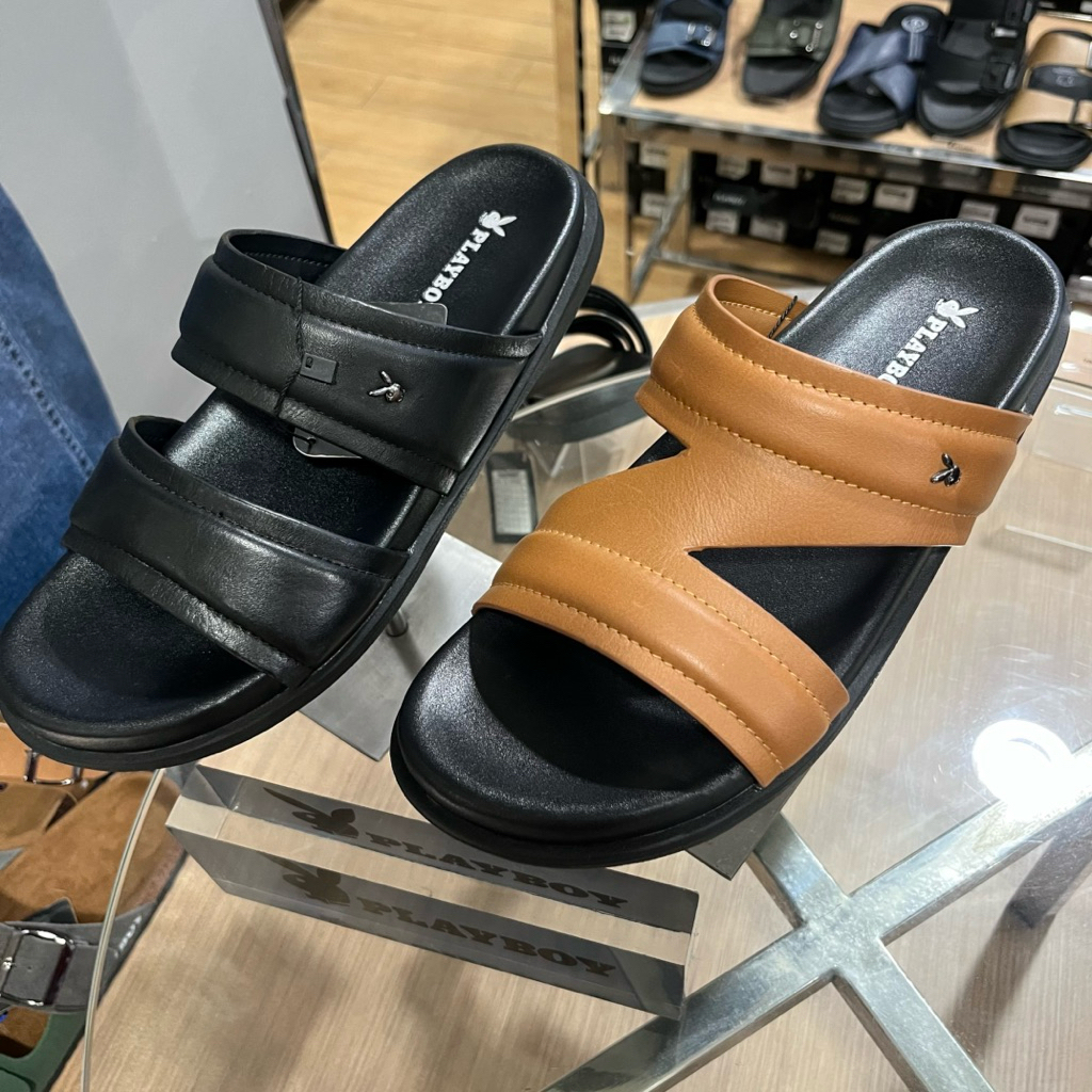 PLAYBOY sandal kulit pria berat seller