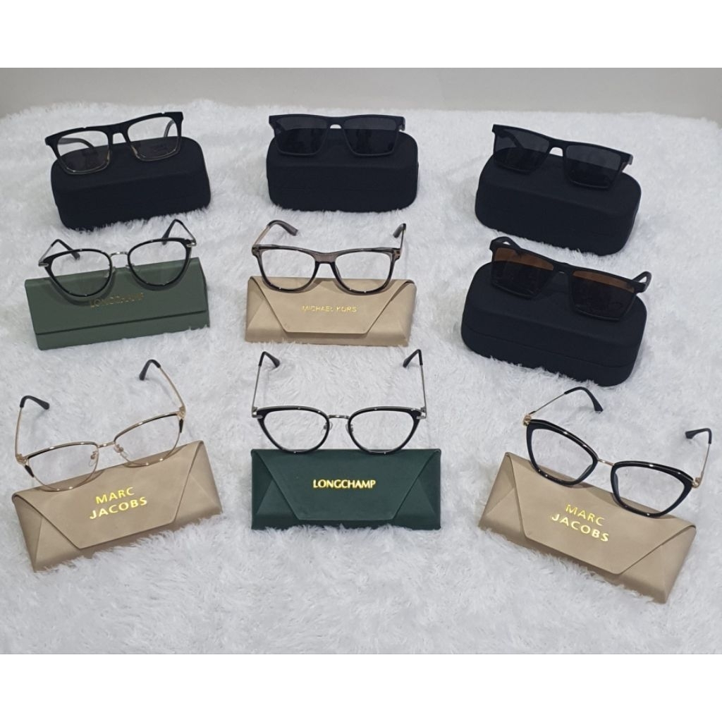 Frame Kacamata Branded Pria Wanita Bluecromic/Photocromic/Anti Radiasi Minus Cylinder