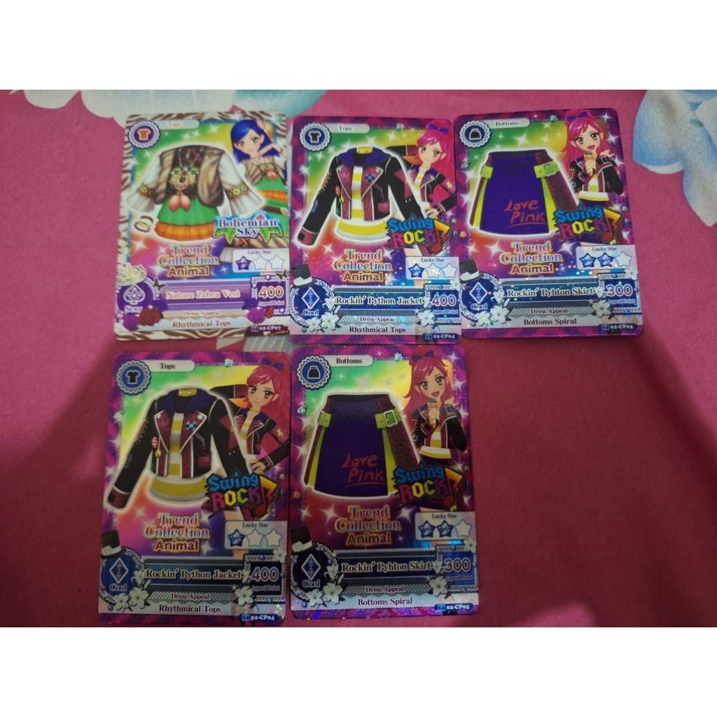kartu Aikatsu Trend Animal Collection card original dari mesin