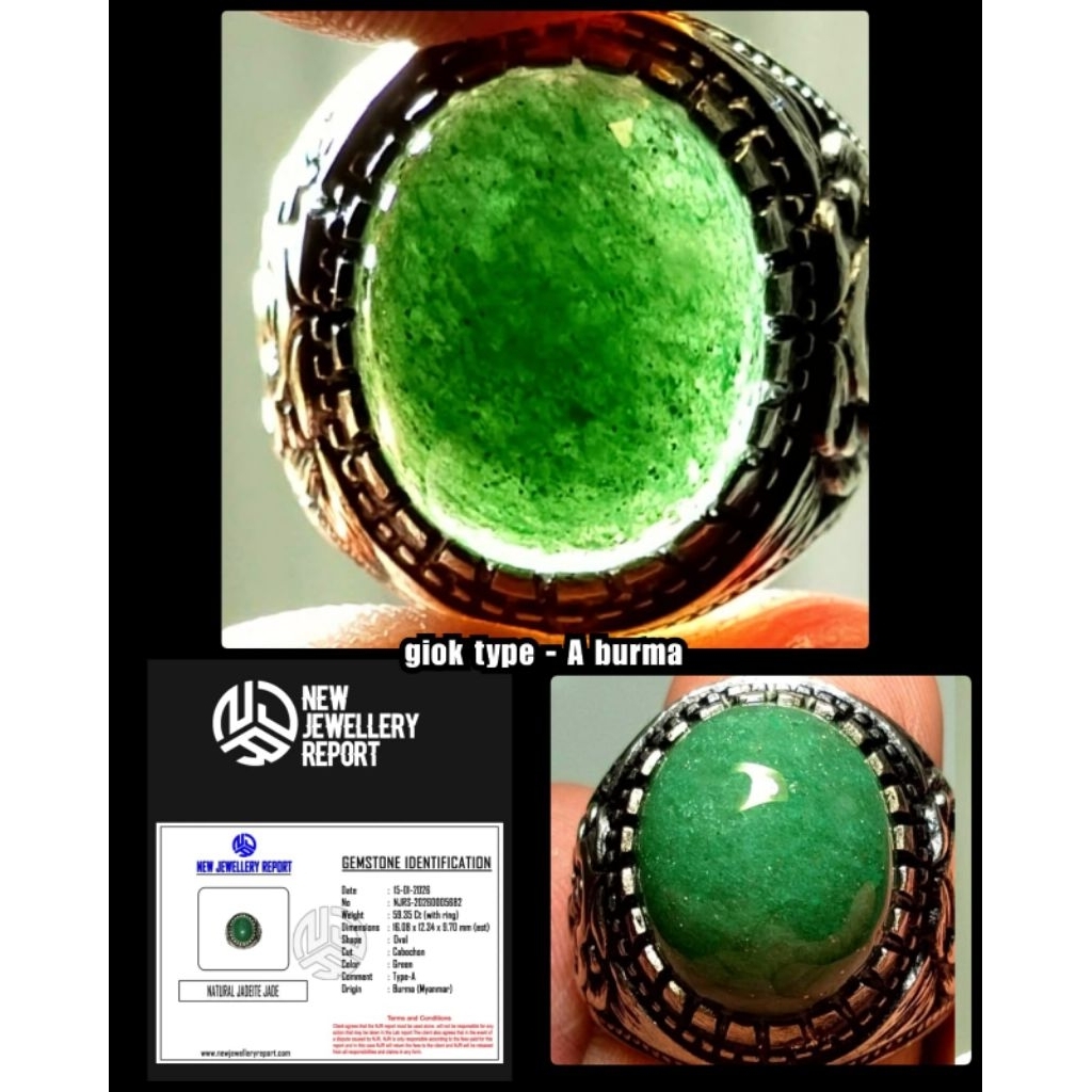 100% alami tpye - A giok Jade Burma myanmar
