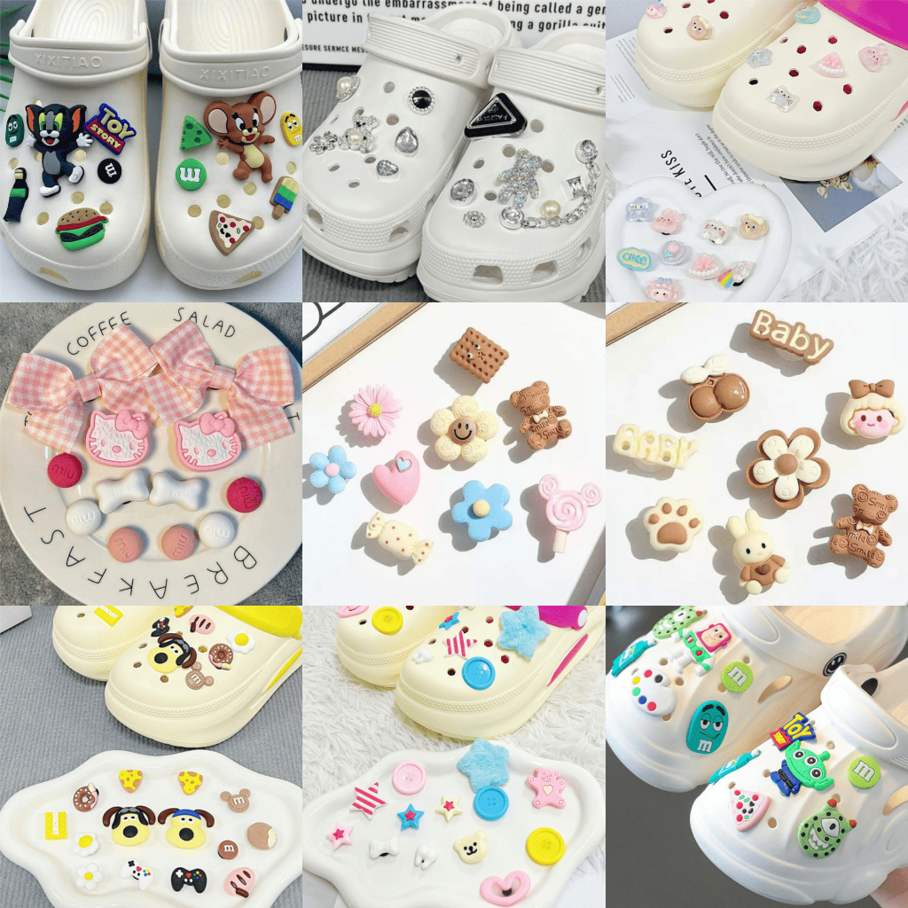 Pin Aksesoris Sandal Kancing Sepatu Kartun Sendal Kodok