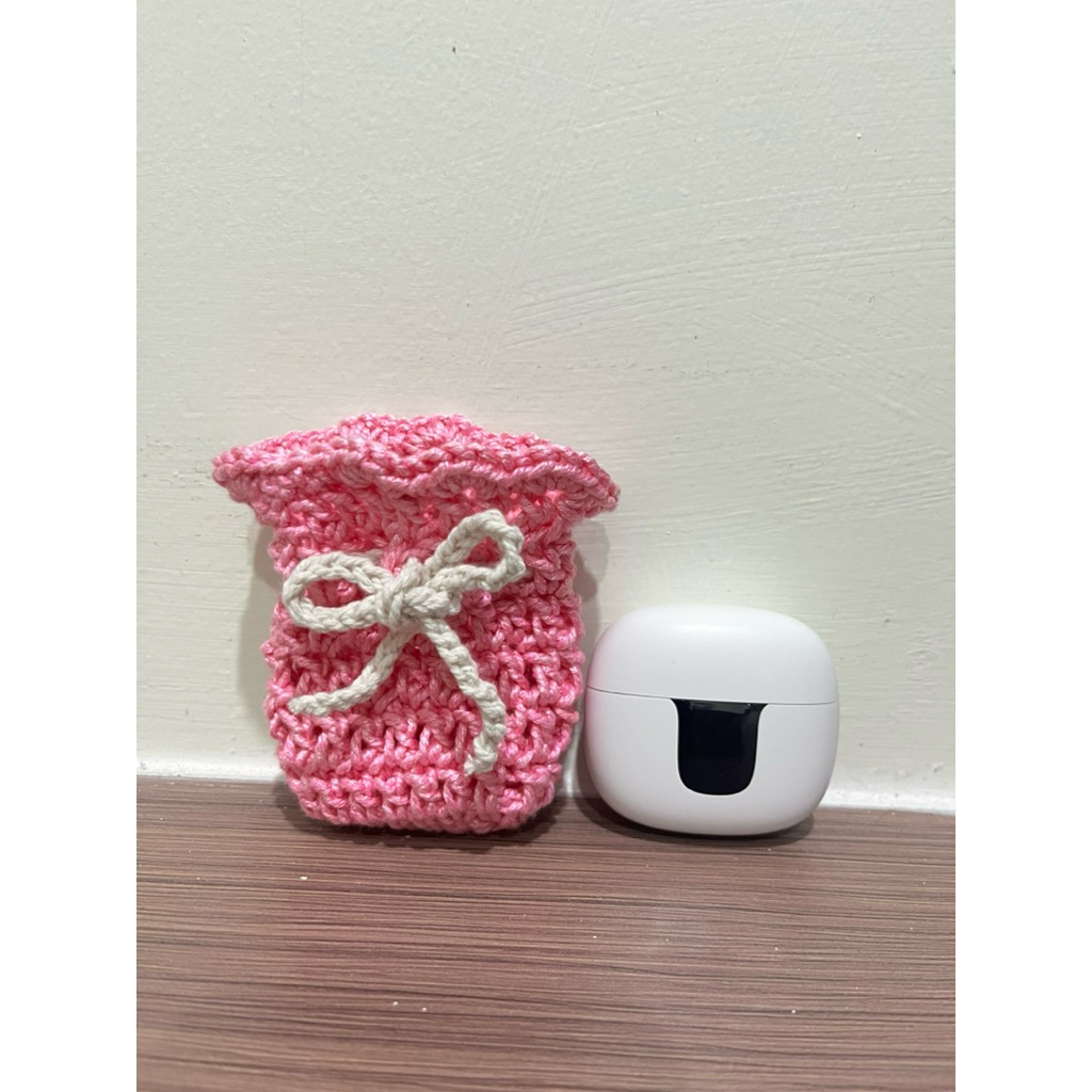 TAS RAJUT EARPHONE MINI BOW POUCH FOR EARPHONE