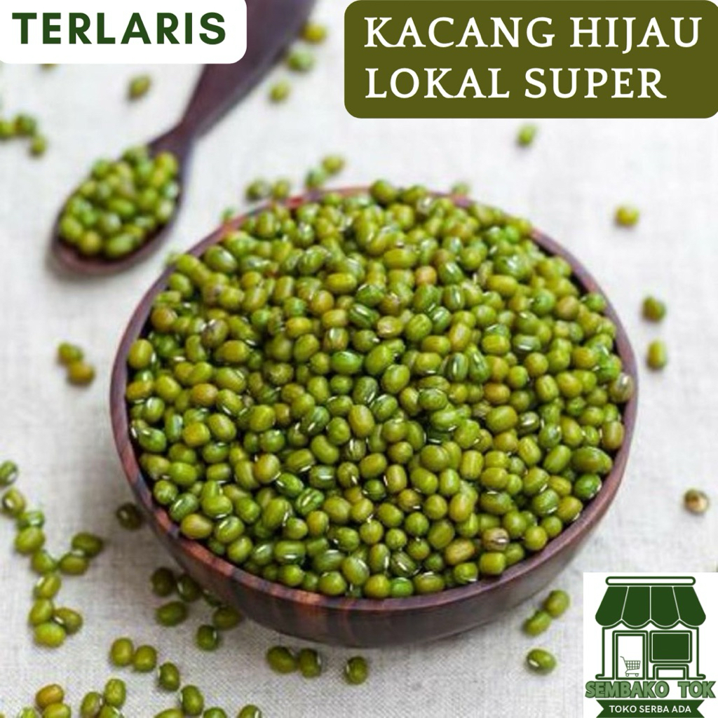 Kacang Hijau Lokal Super/Kacang Hijau Bubur/ Kacang Hijau 1kg