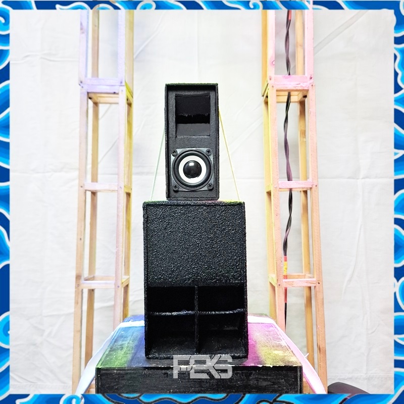 Miniatur sound system paket lengkap siap check sound tinggal bunyi box subpali 3 inch  sound horeg