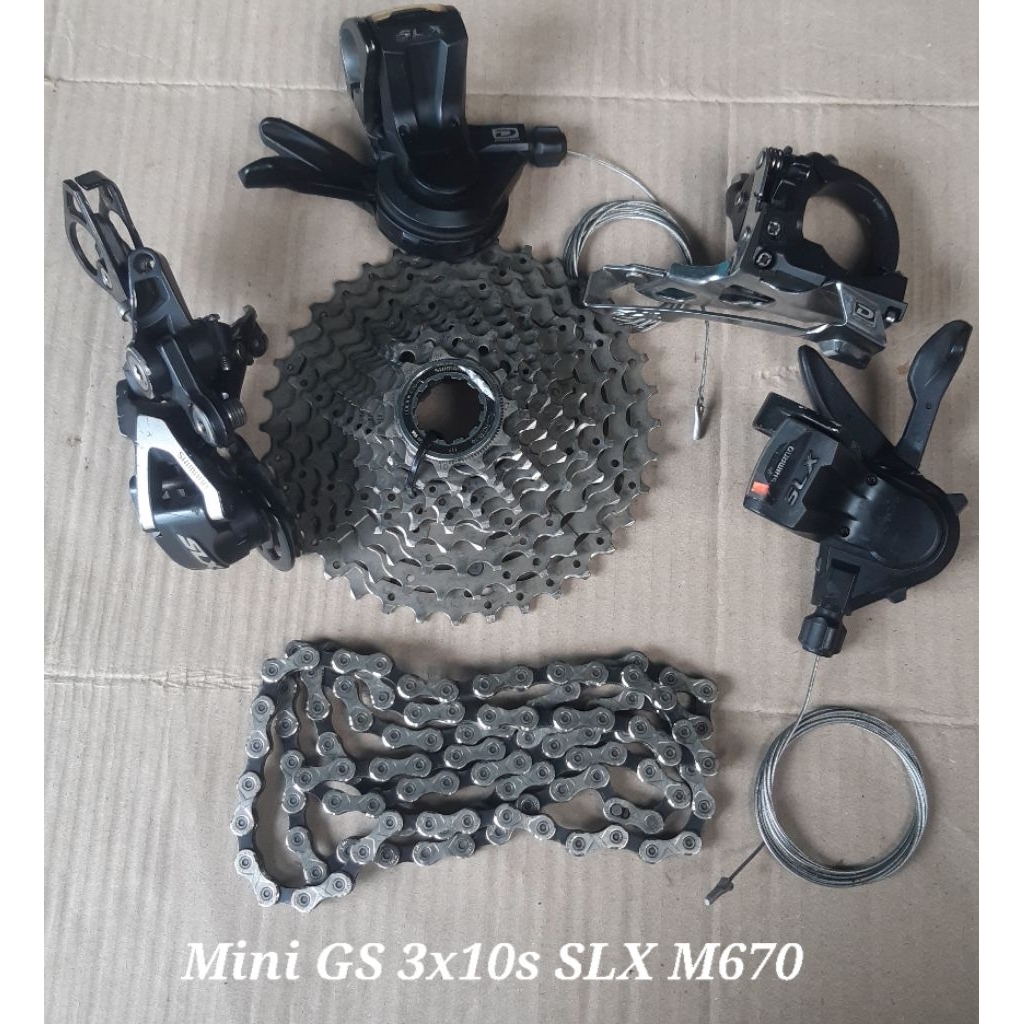 Mini Groupset 3x10 Speed Shimano SLX M670