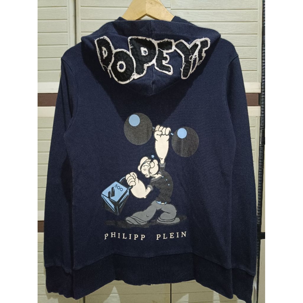 Hoodie Zipper dari PHILIPP PLEIN Straight Cut