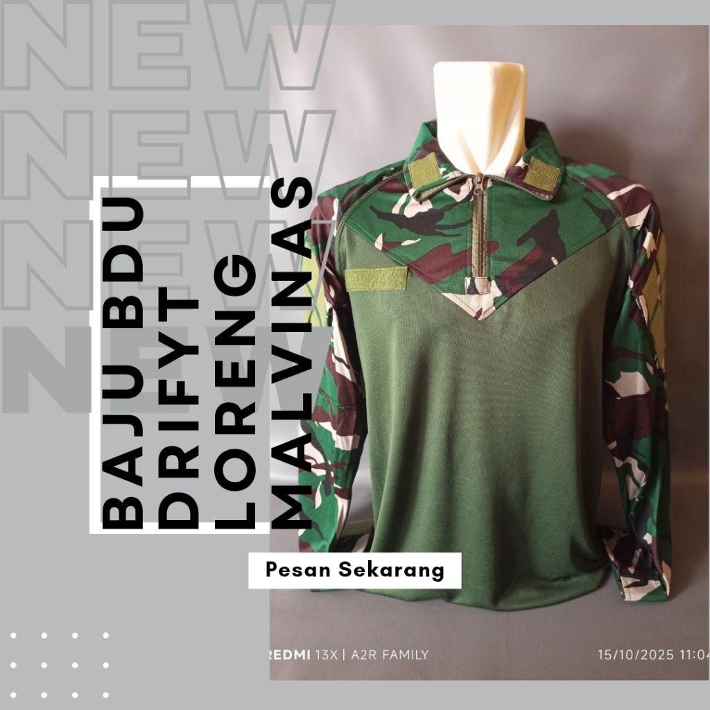 Baju BDU Combat Shirt Pegassus Full Drifyt