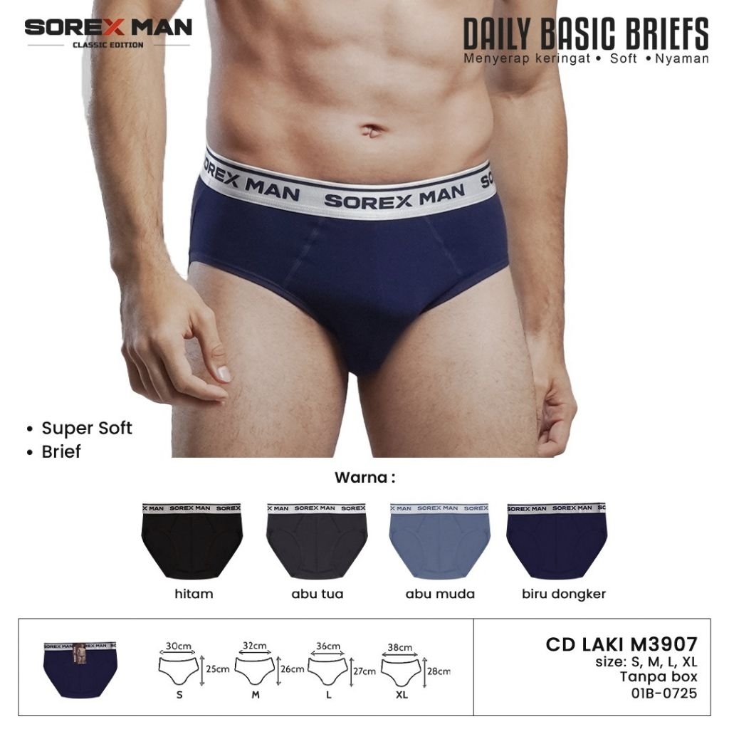 Celana Dalam Pria Segitiga Sorex Man M 3907 ( 1 pcs)