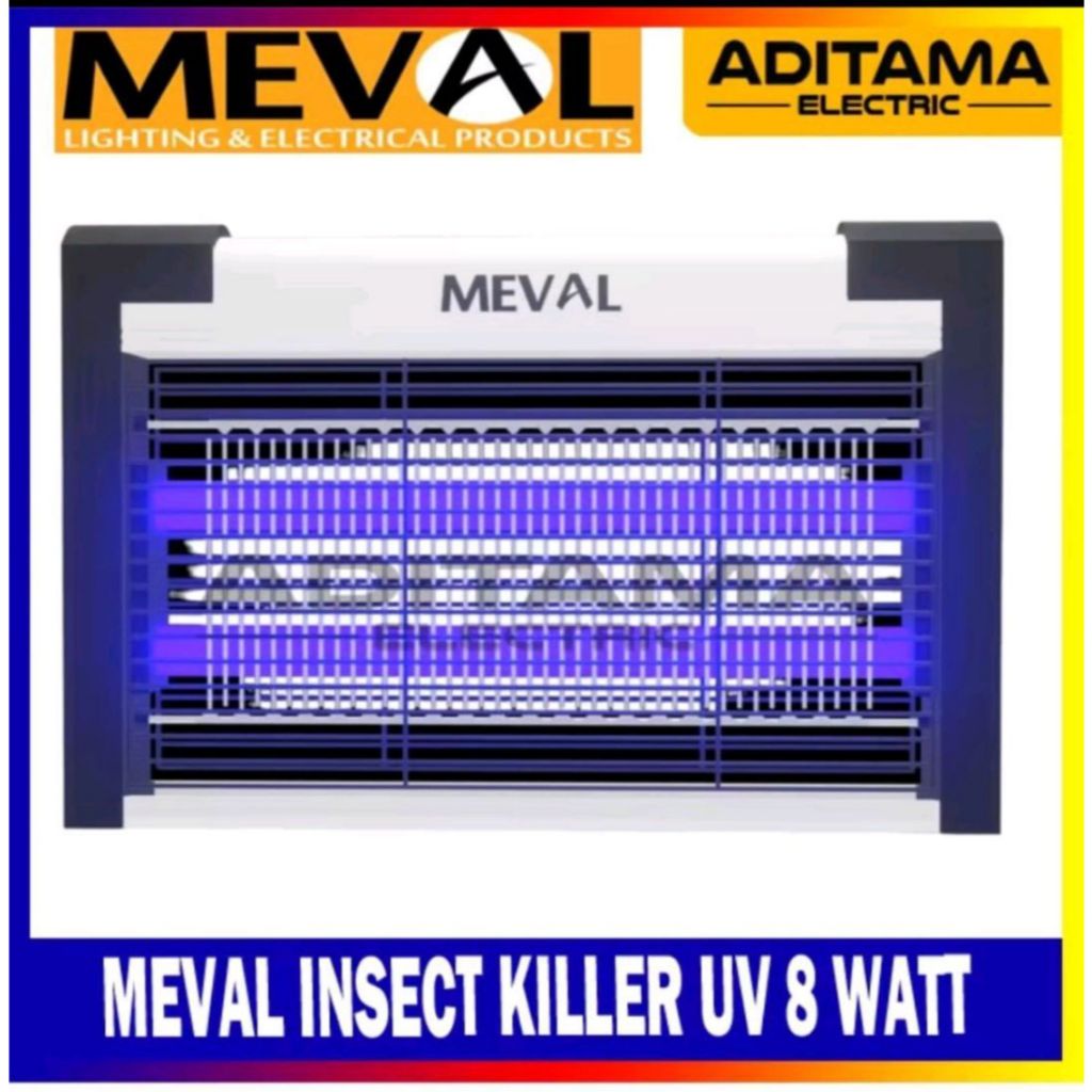 MEVAL Insect Killer Perangkap Nyamuk Serangga Lampu UV 8 Watt