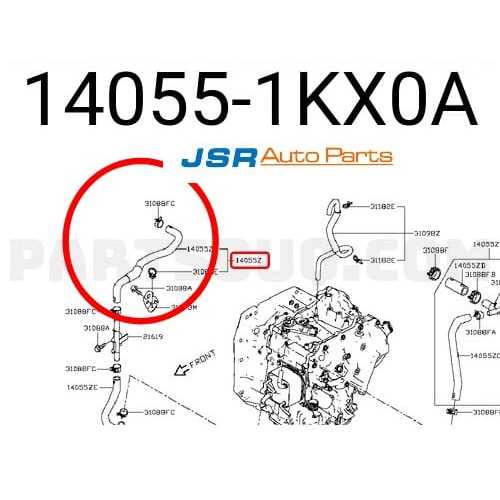SELANG COOLER OIL MATIK CVT NISSAN GRAND LIVINA L11 JUKE 14055-1KX0A