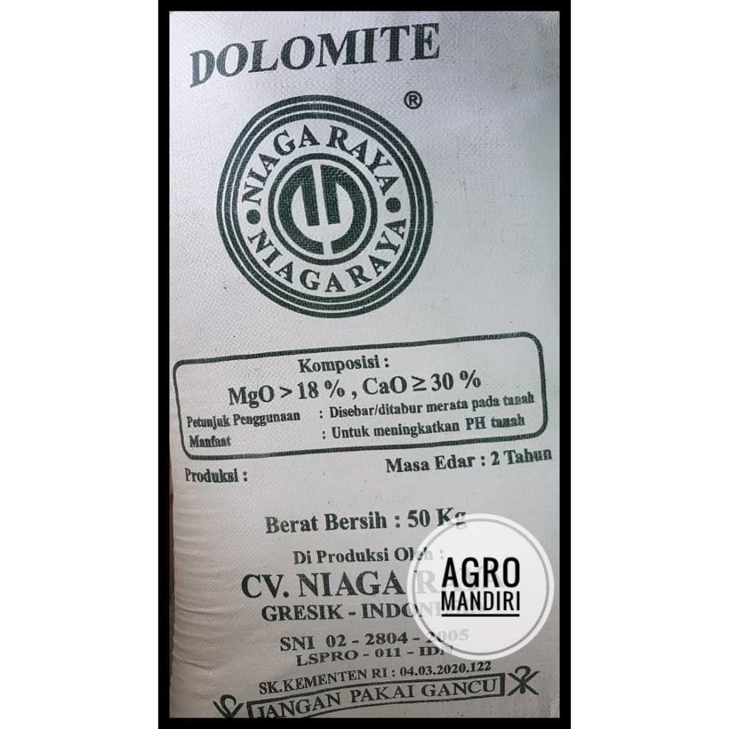 [ Khusus Grab Gojek Instant ] Kapur Pertanian Dolomit 50 Kg Kaptan Dolomite Kemasan Sak Pabrik Surab