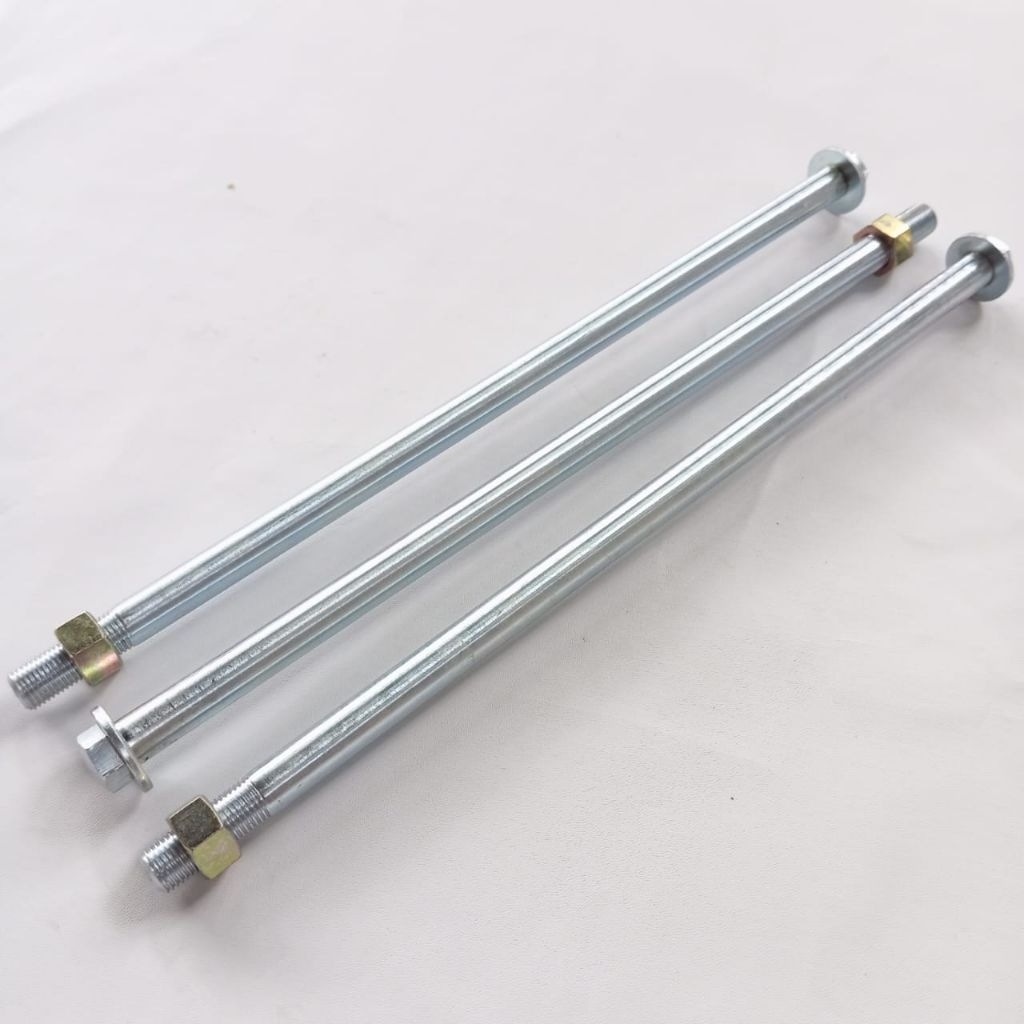 AS RODA DIAMETER 12MM PANJANG 30CM /AS RODA SUPER PANJANG SUPERTRACK 30CM /AS 12MM / PNP AS RODA ARM