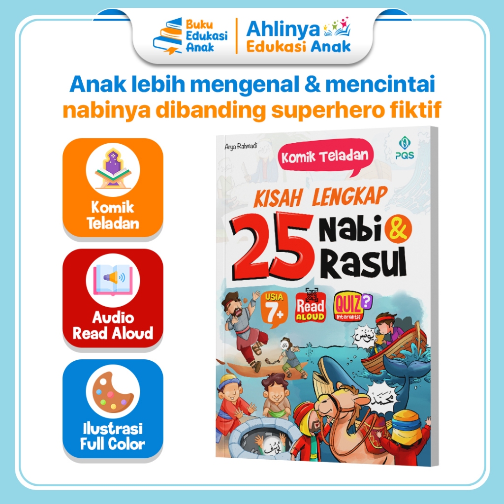 Pustaka Quran Sunnah - Komik Teladan Kisah Lengkap 25 Nabi dan Rasul