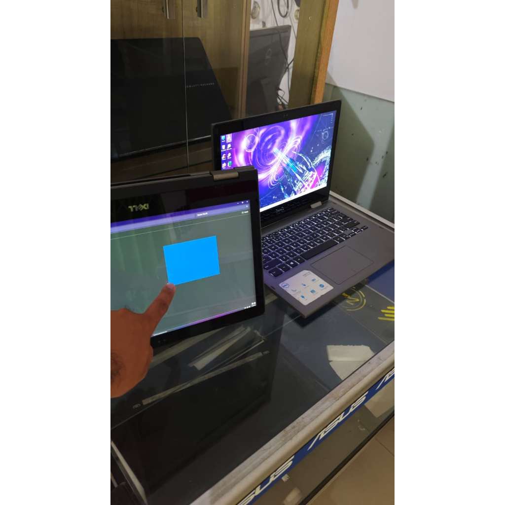 Laptop Dell 13 i7 gen 7  + Keyboard Nyala  + touchscreen