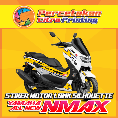 Stiker Decal Fullbody All New Nmax LBWK Silhouette Style | Stiker Motor Fullbody All New Nmax LBWK S