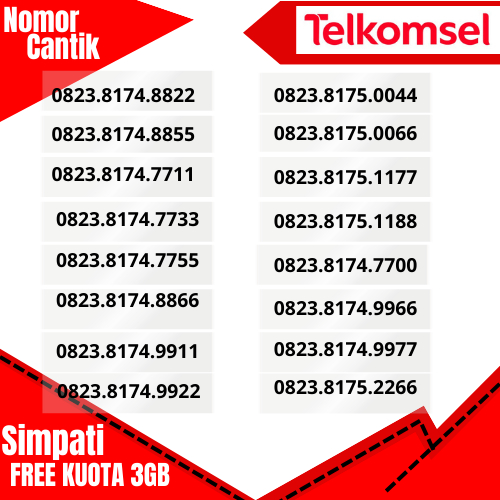 Nomor Cantik Telkomsel seri AABB