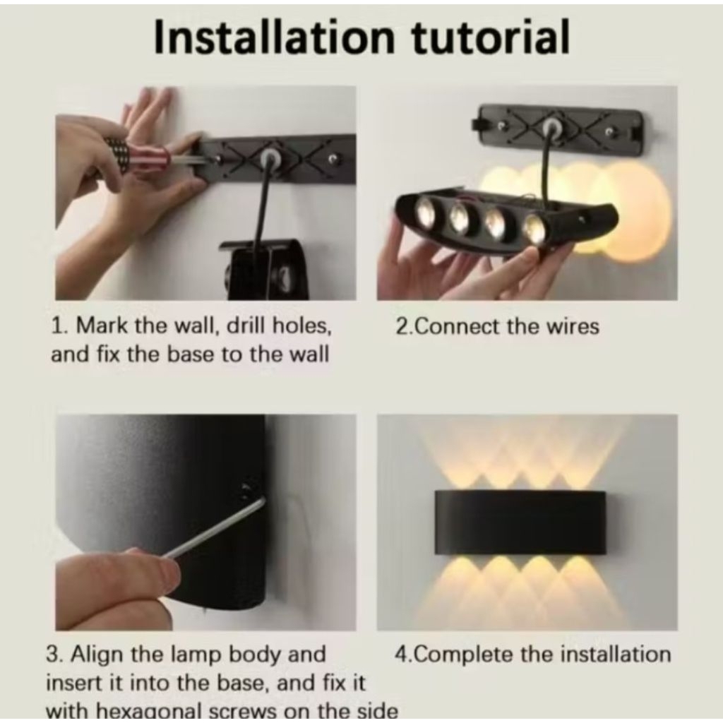promo obral lampu dinding taman outdoor anti air / lighting house lampu dinding / lampu LED dinding 