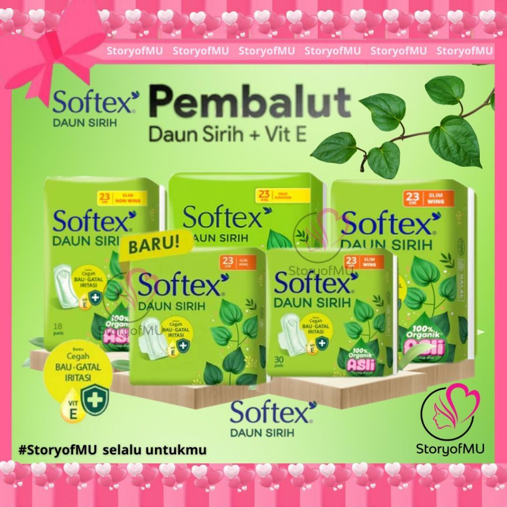 Softex daun sirih / Softex Pembalut Daun Sirih