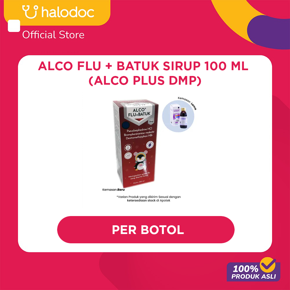Alco Flu + Batuk Sirup 100 ml (Alco Plus DMP)