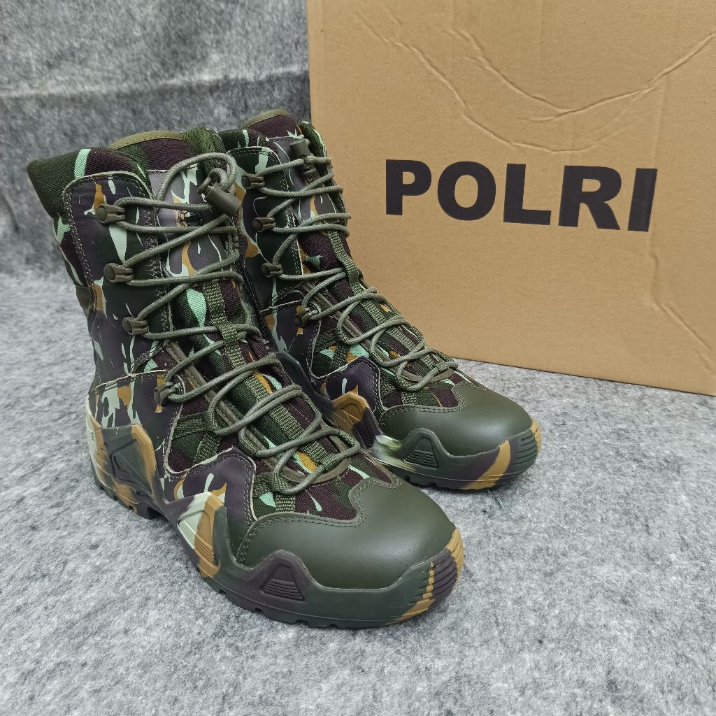 Sepatu PDL Loreng Jatah Brimob Terbaru Tahun 2024 / Sepatu PDL Loreng Brimob