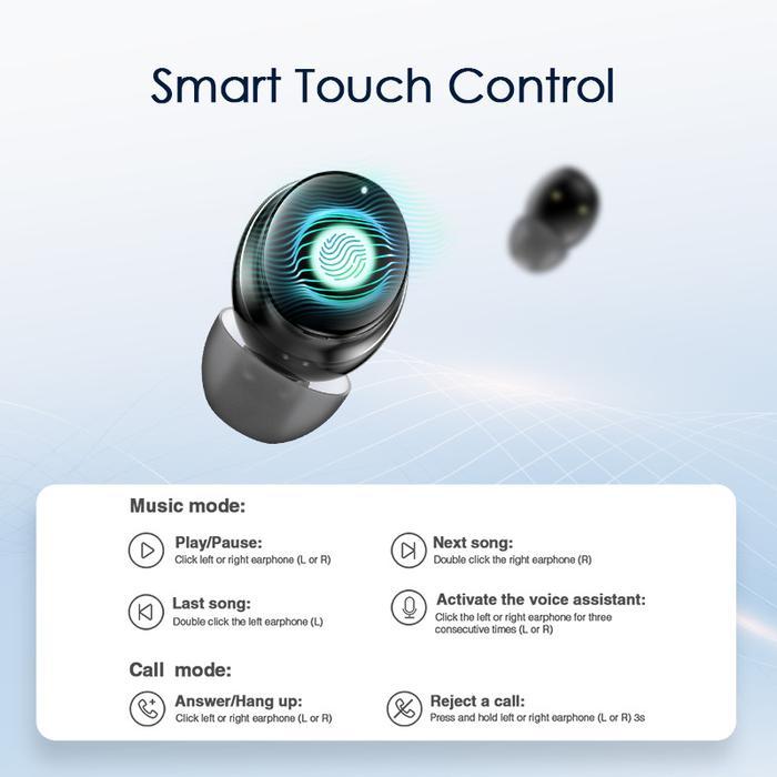 Kiip Wireless Tws Bluetooth Headset Earphone Earbuds Stereo Hifi Dts12