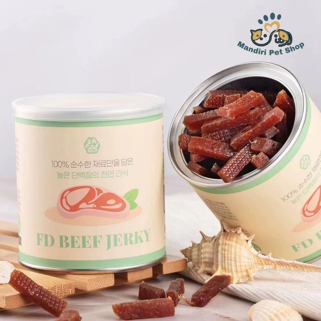 FD Beef Jerky 120g Snack Anjing / Cemilan Anjing Freeze Dried Korea